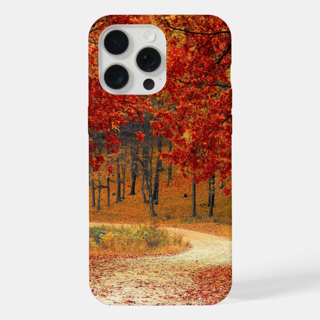 Herbst im Wald iPhone 15 Pro Max Hülle (Rückseite)