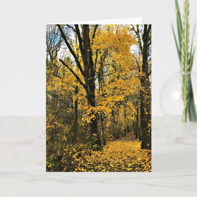 Herbst im Wald Karte (Vorderseite)