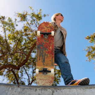 Herbst im Wald Skateboard