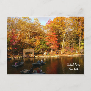 Herbst im Zentralpark (Farbe) Postkarte