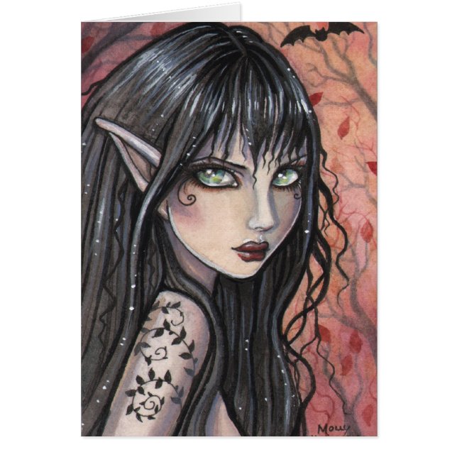 Herbst-Imp-Fairy-Karte von Molly Harrison (Vorne)