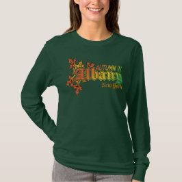 Herbst in Albany New York mit Herbstlauben T-Shirt