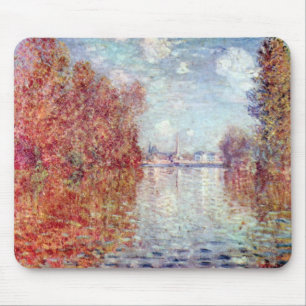 Herbst in Argenteuil von Claude Monet Mousepad