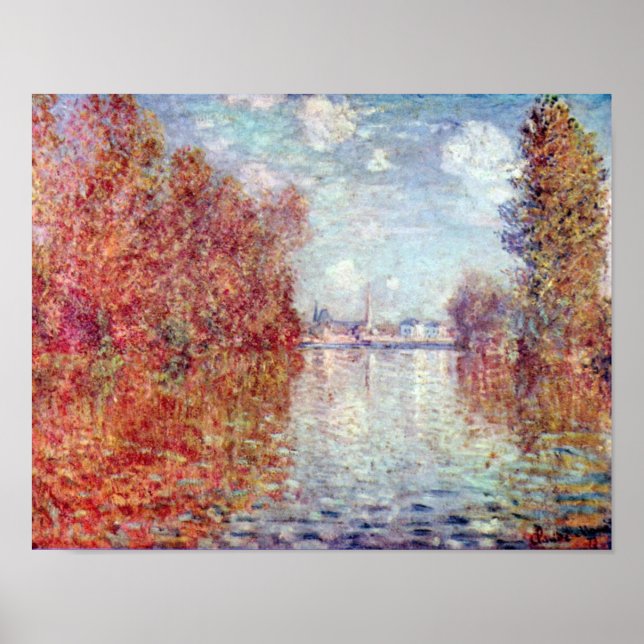 Herbst in Argentinien von Claude Monet Poster (Vorne)