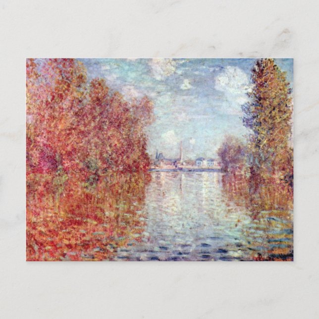 Herbst in Argentinien von Claude Monet Postkarte (Vorderseite)