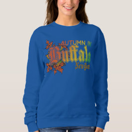 Herbst in Buffalo New York mit Herbstlauben Sweatshirt
