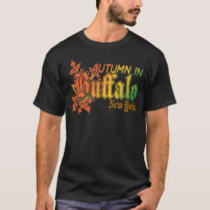 Herbst in Buffalo New York mit Herbstlauben T-Shirt