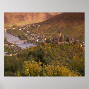 Herbst in Cochem, Rheinland Pfalz, Deutschland Poster