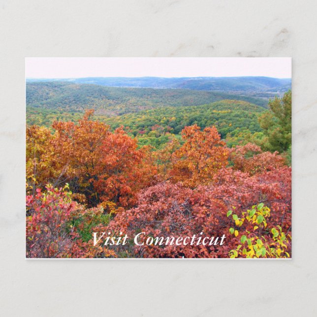 Herbst in Connecticut Postkarte (Vorderseite)