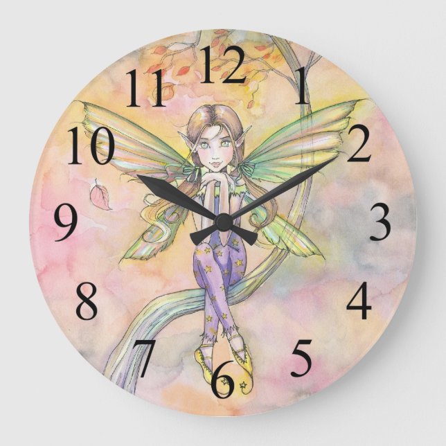 Herbst, in dem die Uhr der Niedlichen Mauer aufger (Vorderseite)