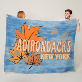 Herbst in den Adirondacks mit Herbstlauben Bear Tr Fleecedecke