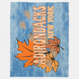 Herbst in den Adirondacks mit Herbstlauben Bear Tr Fleecedecke