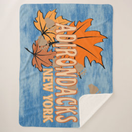 Herbst in den Adirondacks mit Herbstlauben Bear Tr Sherpadecke