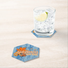 Herbst in den Adirondacks mit Herbstlauben Bear Tr Untersetzer