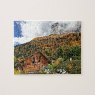 Herbst in den Alpen, Haute-Savoie, Französische Al