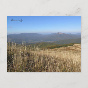 Herbst in den Bergen von Bieszczady Postkarte