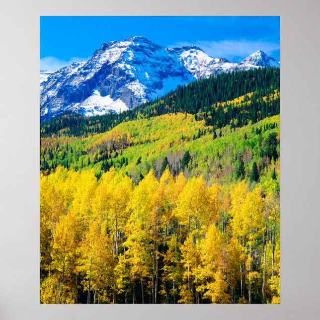 Herbst in den Rockies Poster (Vorne)