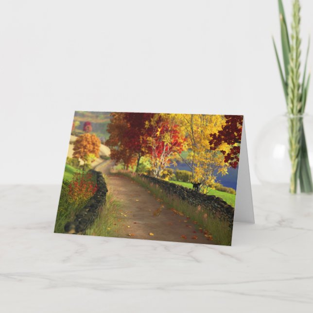 Herbst in der Glenkarte Karte (Vorderseite)
