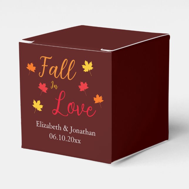 Herbst in der Liebe Geschenkschachtel (Vorderseite)