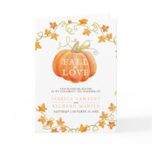 Herbst in der Liebe Kürbis Wasserfarbenhochzeit