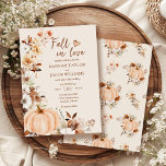 Herbst in der Liebe Pumpkin Hochzeit Einladung<br><div class="desc">Feiern Sie Ihren Herbst "I do" mit diesem charmanten Herbst in Liebe Pumpkin Wedding Einladung, mit weichen Aquarelltönen Blumendetails und reichen Terrakottönen. Dieses Design ist perfekt für eine gemütliche Hochzeit im Herbst geeignet und verbindet rustikale Romantik mit saisonaler Eleganz und vereint die Wärme und Schönheit des Herbstes. Ein Kürbiskernstück in...</div>