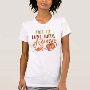 Herbst in der Liebe T-Shirt, gemütliche Herbstsais T-Shirt