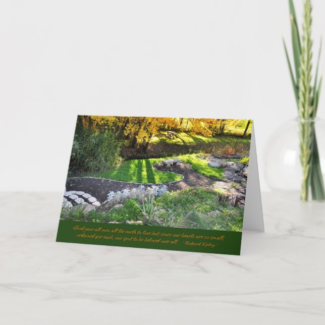 Herbst in der Waldung Karte (Vorderseite)