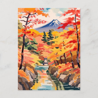 Herbst in Japan - japanischer Herbst Postkarte