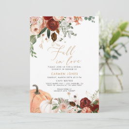 Herbst in Liebe Bridal Dusche Einladung, Pumpkin Einladung