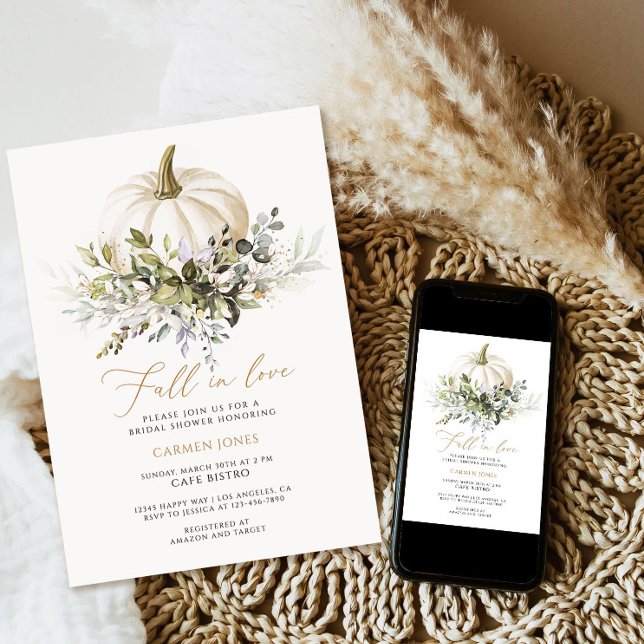 Herbst in Liebe Bridal Dusche Einladung, Pumpkin Einladung (Von Creator hochgeladen)
