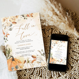 Herbst in Liebe Bridal Dusche Einladung, Pumpkin Einladung