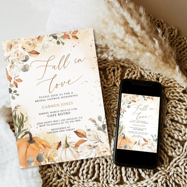Herbst in Liebe Bridal Dusche Einladung, Pumpkin Einladung (Von Creator hochgeladen)
