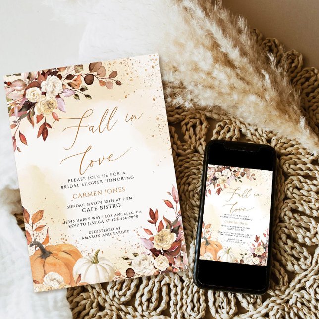 Herbst in Liebe Bridal Dusche Einladung, Pumpkin Einladung (Von Creator hochgeladen)