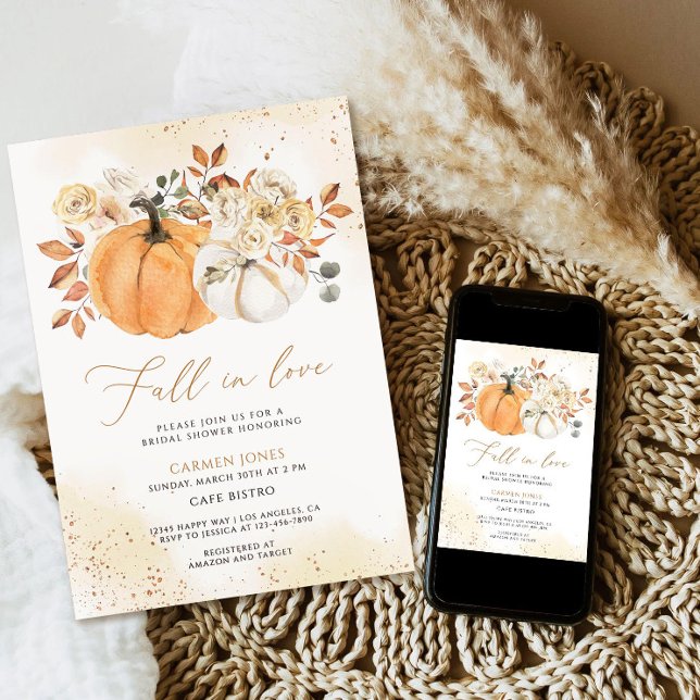 Herbst in Liebe Bridal Dusche Einladung, Pumpkin Einladung (Von Creator hochgeladen)