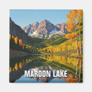 Herbst in Maroon Lake Colorado Magnet