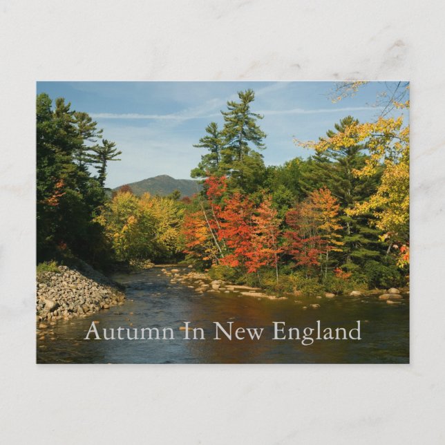 Herbst in New England Postkarte (Vorderseite)