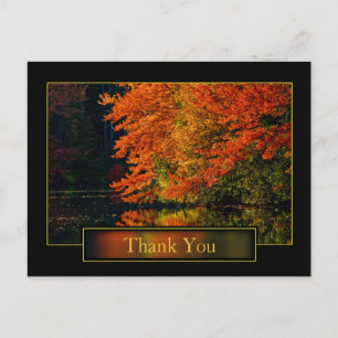 Herbst in New England Vielen Dank Postkarte