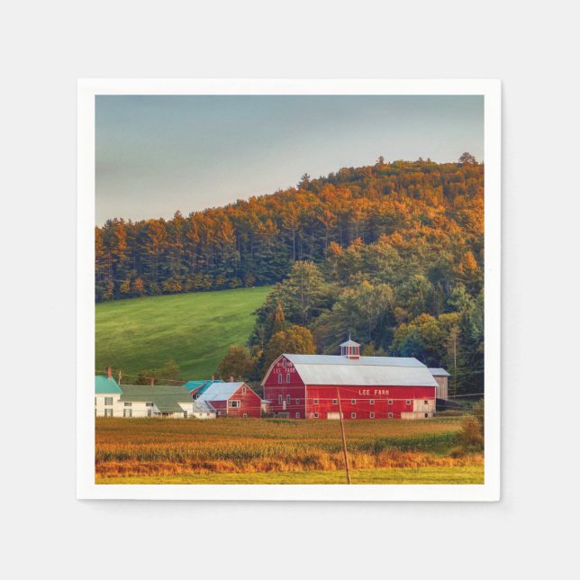 Herbst in New Hampshire Serviette (Vorderseite)