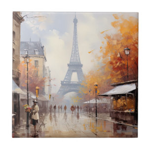 Herbst in Paris Frankreich Fliese