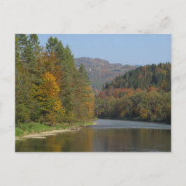 Herbst in Pieniny Dunajec Postkarte