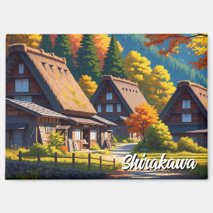 Herbst in Shirakawa Gifu Japan Magnet