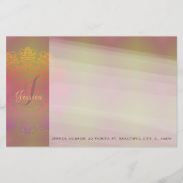 Herbst in Winter Monogram Stationierung Briefpapier