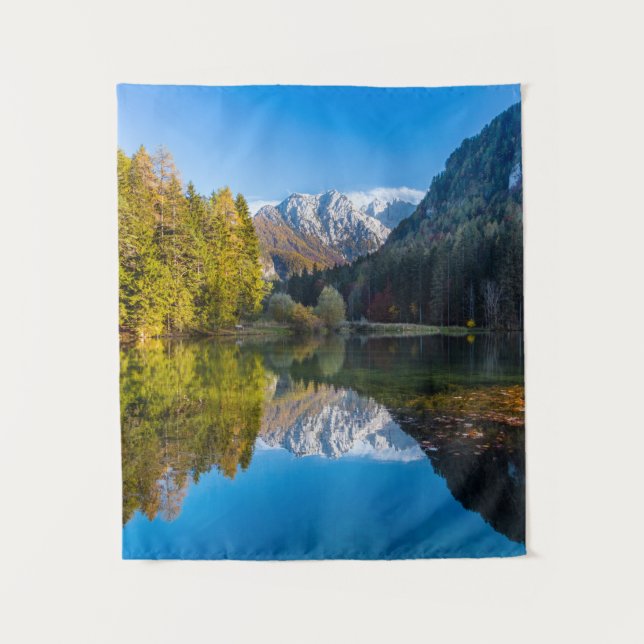 Herbst in Zgornje Jezersko Wandteppich (Vorderseite)