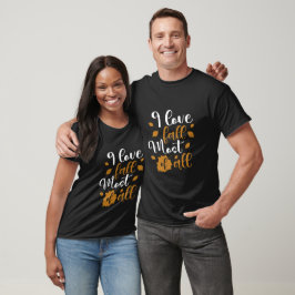 Herbst inspirierte Typografie T-Shirt
