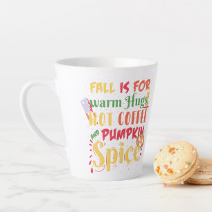 Herbst ist für warme Schläger heißen Kaffee und Kü Milchtasse