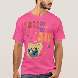 Herbst ist in der Luft Waschbär Herbst T-Shirt