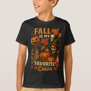 Herbst ist mein Lieblingsfarbenfrohe Herbst Gemüte T-Shirt