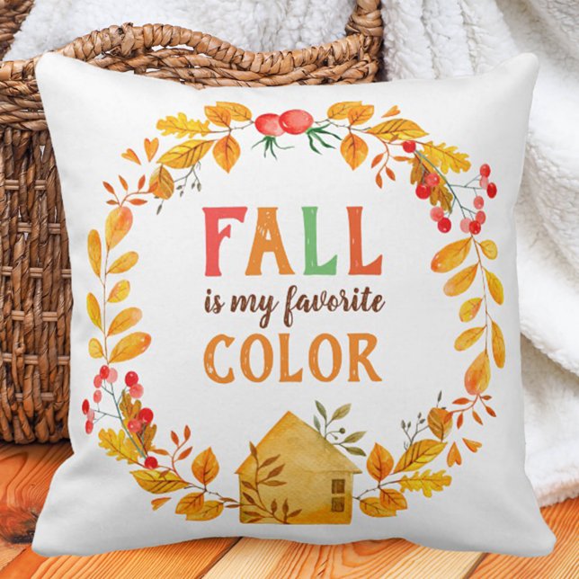 Herbst ist mein Lieblingsfarbenherbstleaves Berrie Kissen (Von Creator hochgeladen)