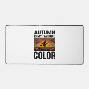 Herbst ist meine Lieblingsfarbe Halloween Hexen-De Schreibtischunterlage