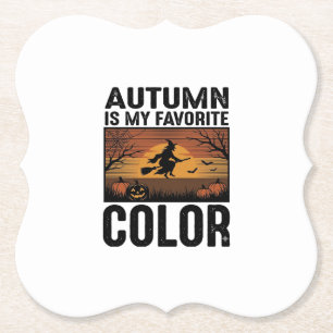 Herbst ist meine Lieblingsfarbe Halloween Hexen-De Untersetzer